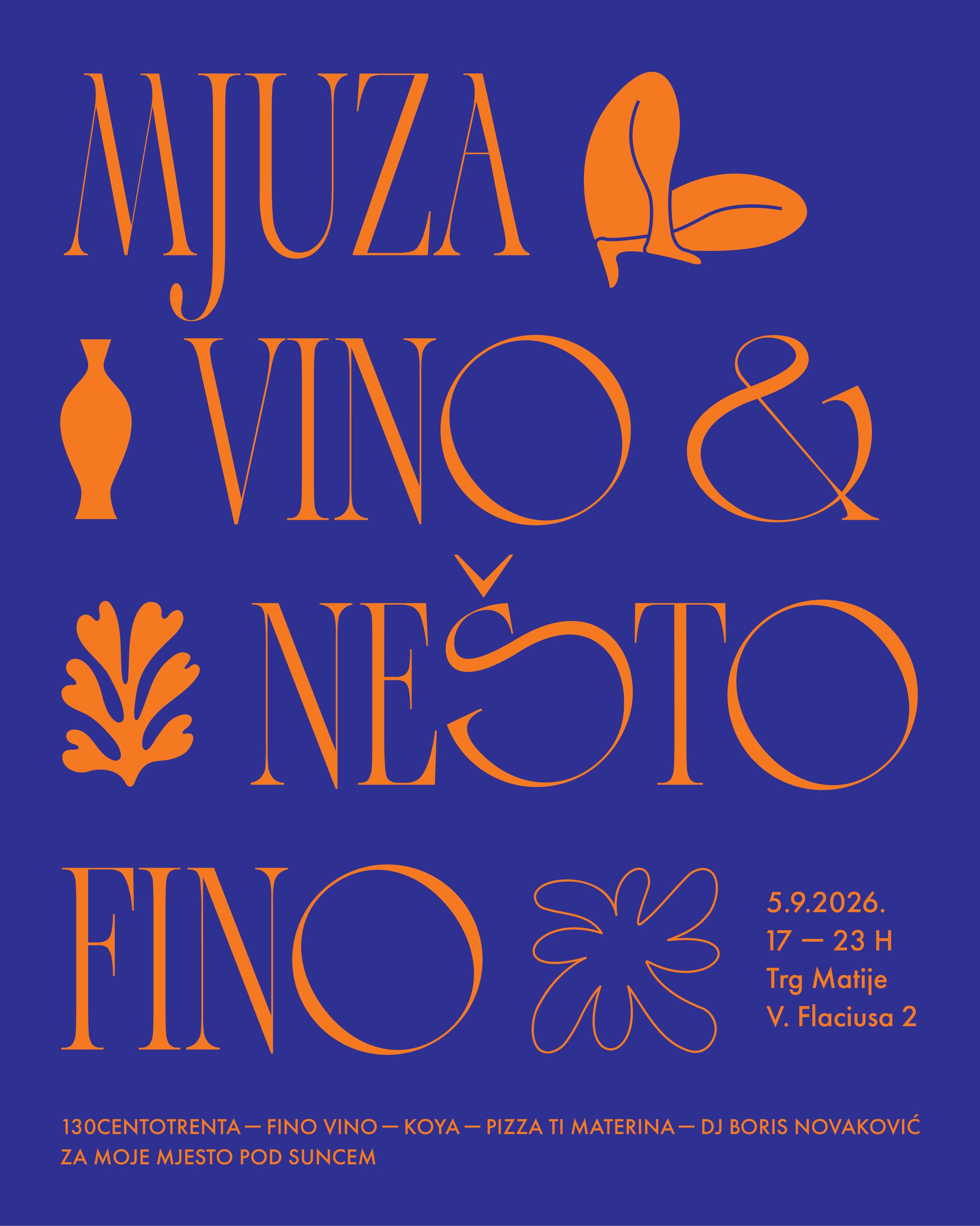 “Mjuza, vino i nešto fino” - 5. rujna od 17 do 23h u Wine baru FinoVino 